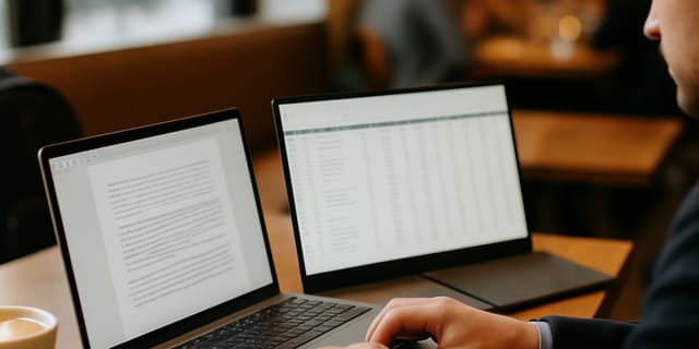 Maximize Café Productivity with Portable Monitors - Spotfinder